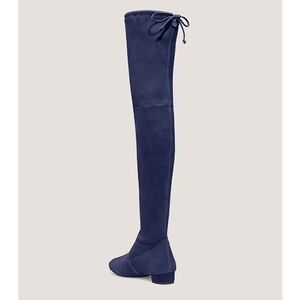 NWT Stuart Weitzman Navy Blue Genna City 25 Suede Over-Knee Boot W9/40